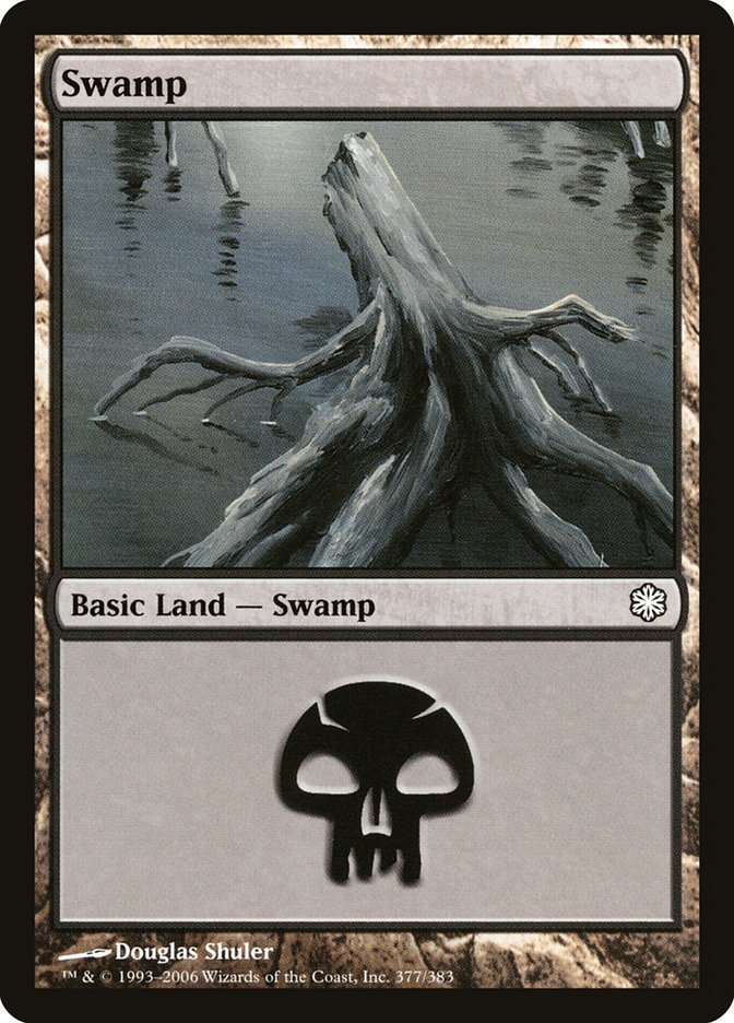 Swamp (377) [Coldsnap Theme Decks] Magic: The Gathering
