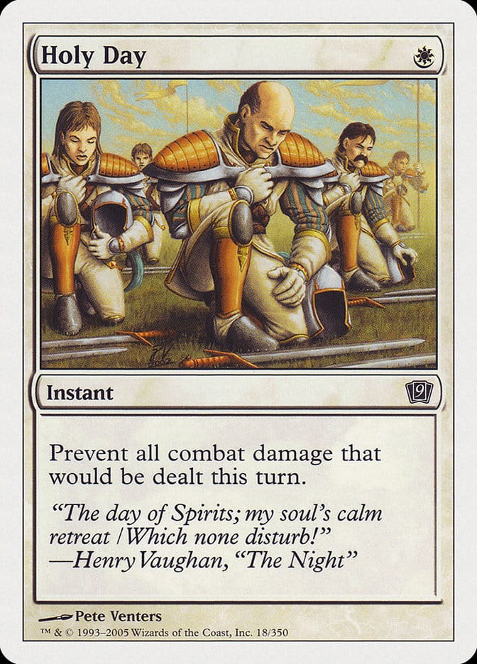 Holy Day [Ninth Edition] Magic: The Gathering