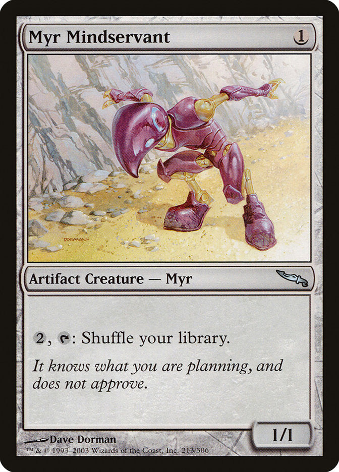 Myr Mindservant [Mirrodin] Magic: The Gathering