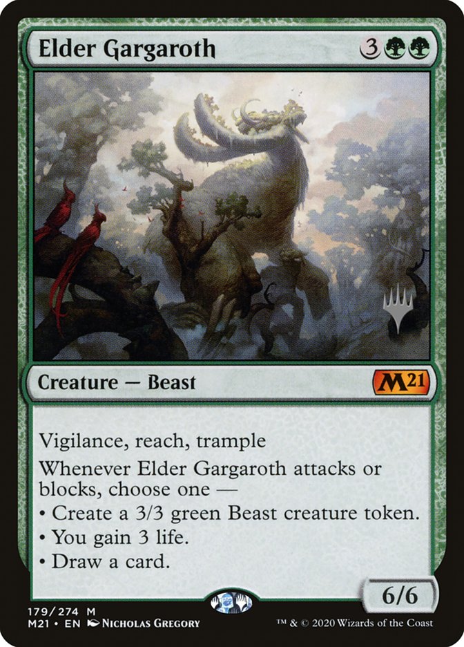 Elder Gargaroth (Promo Pack) [Core Set 2021 Promos] Magic: The Gathering
