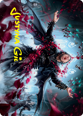 Bloodsoaked Reveler Art Card (Gold-Stamped Signature) [Innistrad: Crimson Vow Art Series] Magic: The Gathering