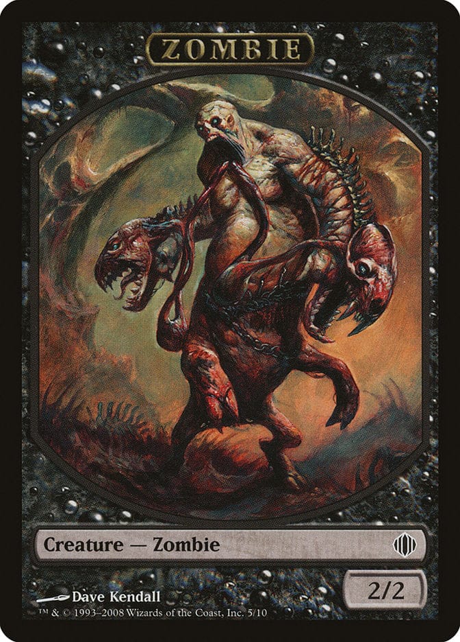 Zombie Token [Shards of Alara Tokens] Magic: The Gathering