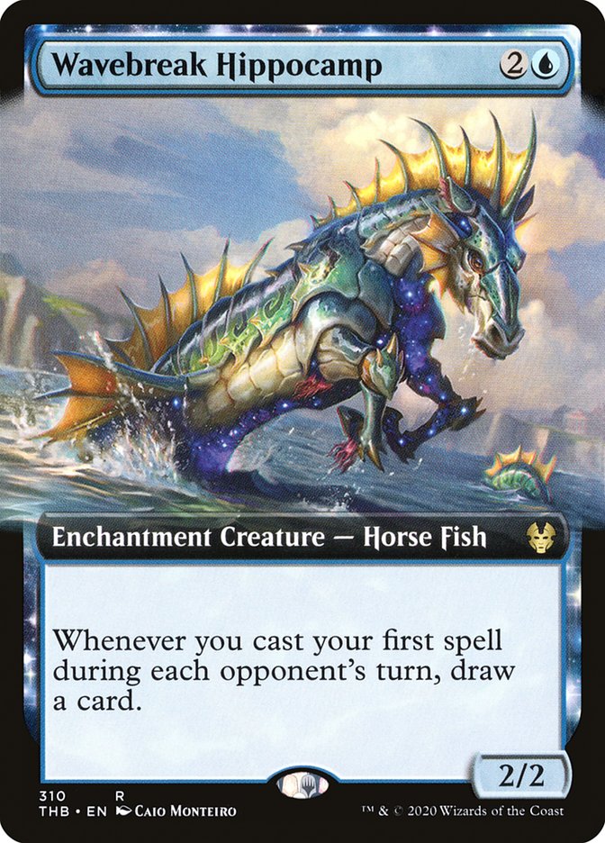 Wavebreak Hippocamp (Extended Art) [Theros Beyond Death] Magic: The Gathering