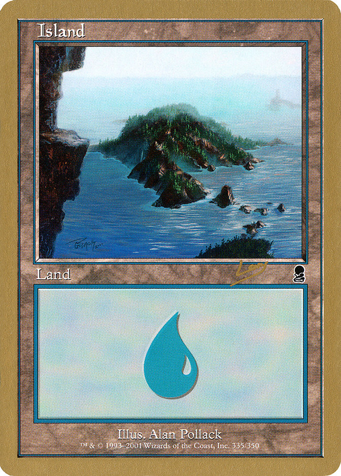 Island (rl335) (Raphael Levy) [World Championship Decks 2002] Magic: The Gathering