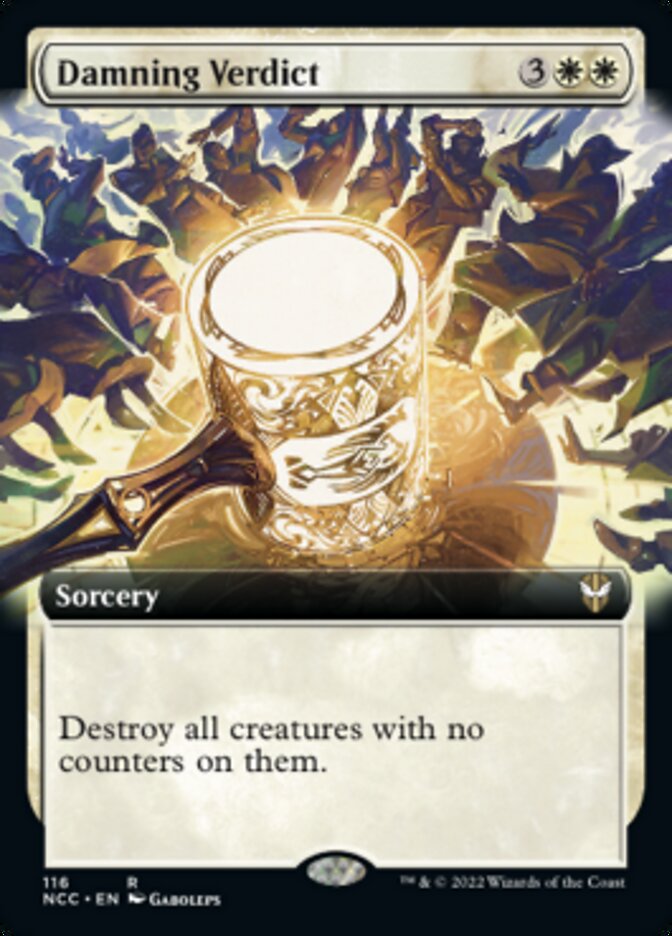 Damning Verdict (Extended Art) [Streets of New Capenna Commander] Magic: The Gathering