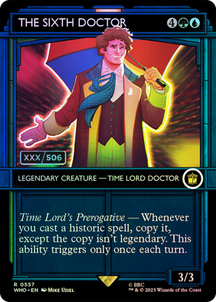 The Sixth Doctor (Serial Numbered) [Doctor Who] Magic: The Gathering