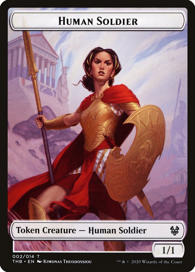 Human Soldier Token [Theros Beyond Death Tokens] Magic: The Gathering