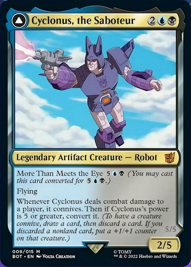 Cyclonus, the Saboteur // Cyclonus, Cybertronian Fighter [Transformers] Magic: The Gathering