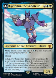Cyclonus, the Saboteur // Cyclonus, Cybertronian Fighter [Transformers] Magic: The Gathering