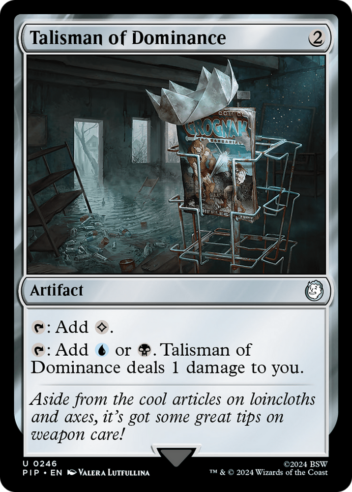 Talisman of Dominance [Fallout] Magic: The Gathering
