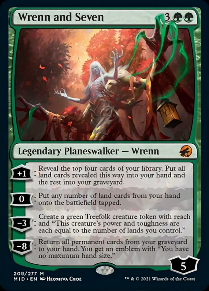 Wrenn and Seven [Innistrad: Midnight Hunt] Magic: The Gathering