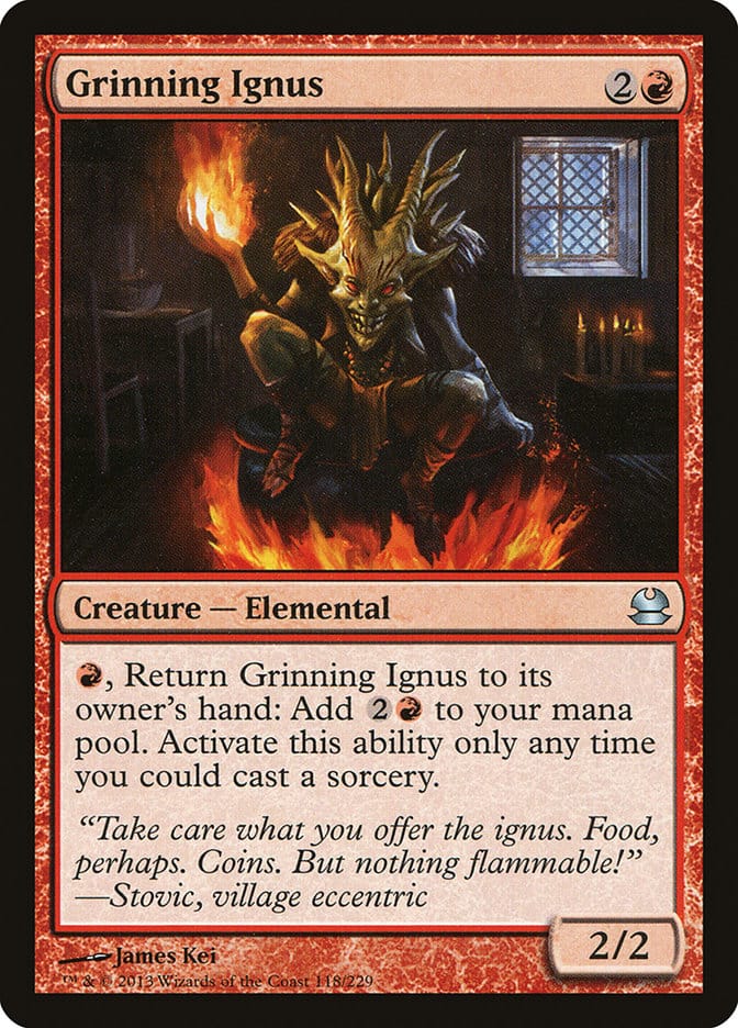 Grinning Ignus [Modern Masters] Magic: The Gathering