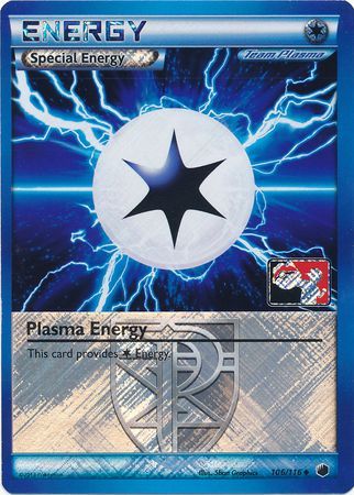 Plasma Energy (106/116) (Play Pokemon Promo) [Black & White: Plasma Freeze] Pokémon