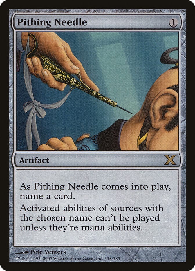 Pithing Needle [Tenth Edition] Magic: The Gathering