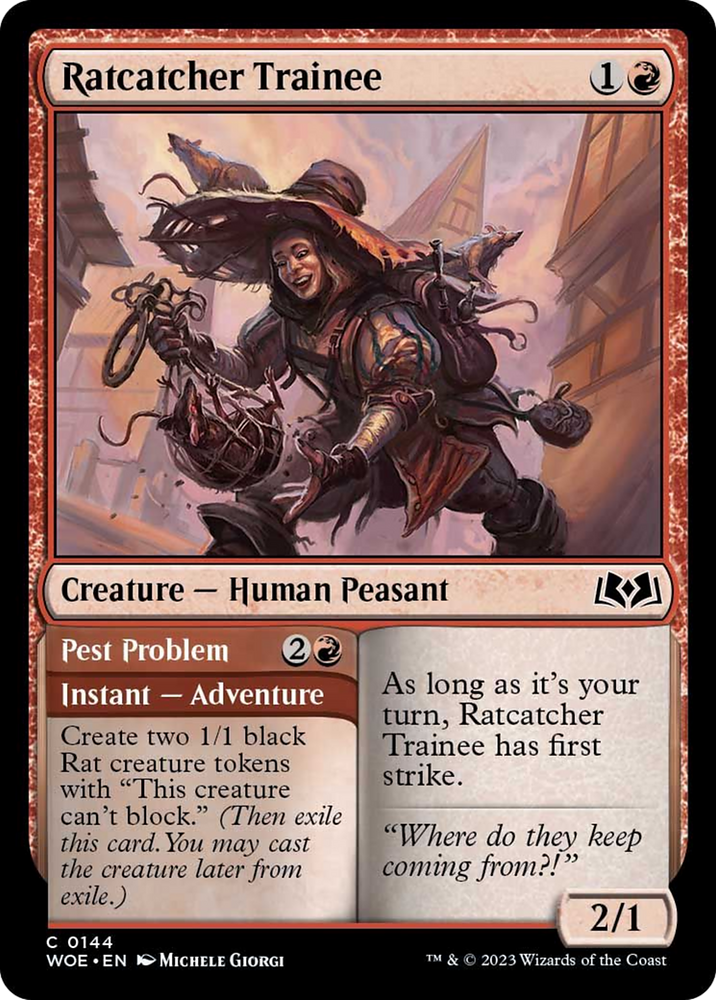 Ratcatcher Trainee // Pest Problem [Wilds of Eldraine] Magic: The Gathering
