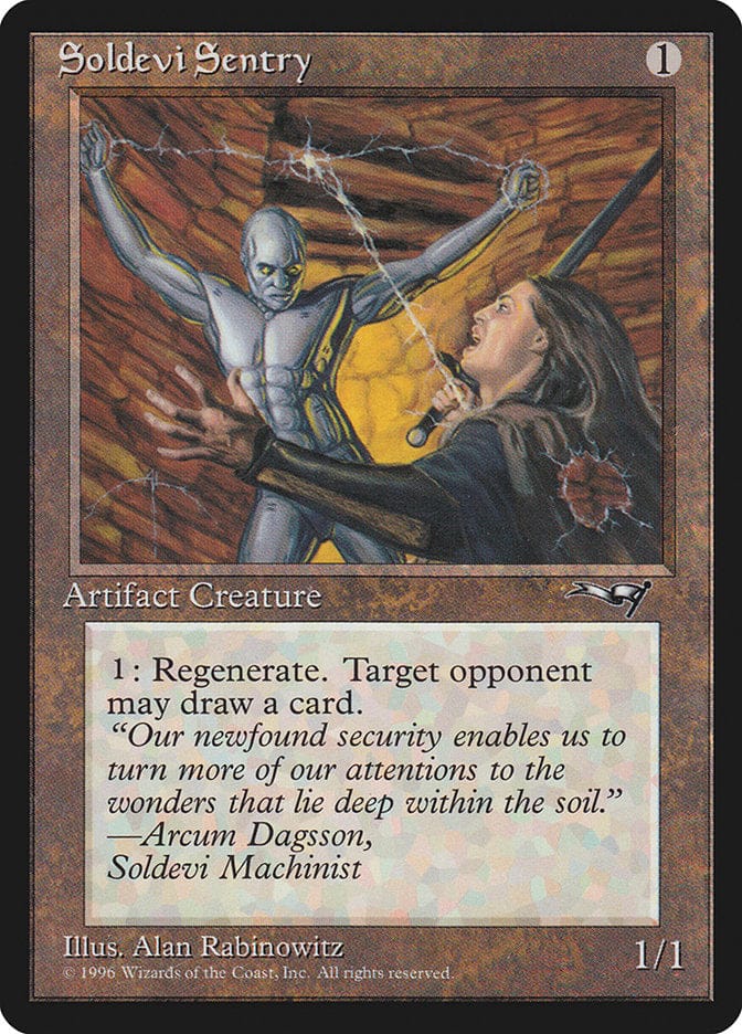 Soldevi Sentry (Hands Raised) [Alliances] Magic: The Gathering