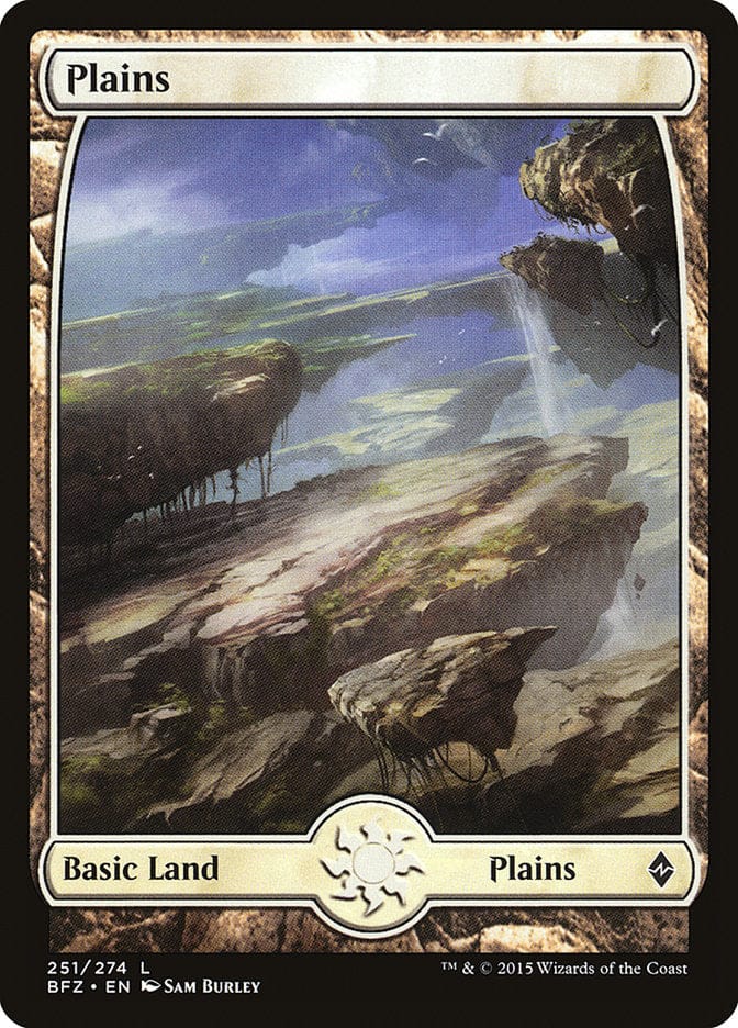 Plains (251) (Full Art) [Battle for Zendikar] Magic: The Gathering
