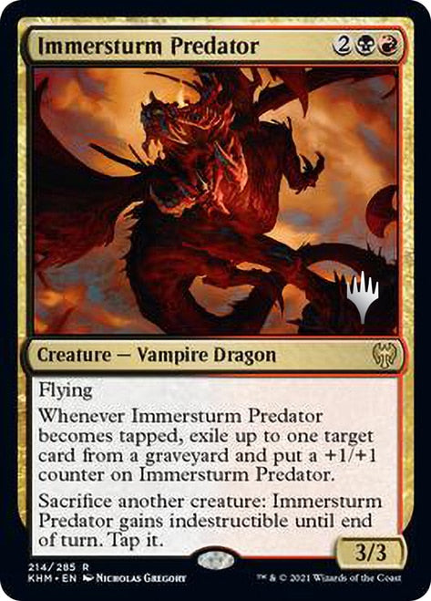 Immersturm Predator (Promo Pack) [Kaldheim Promos] Magic: The Gathering