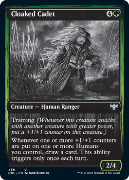 Cloaked Cadet [Innistrad: Double Feature] Magic: The Gathering
