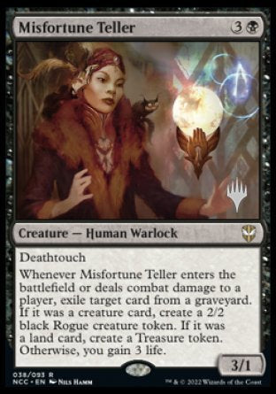 Misfortune Teller (Promo Pack) [Streets of New Capenna Commander Promos] Magic: The Gathering