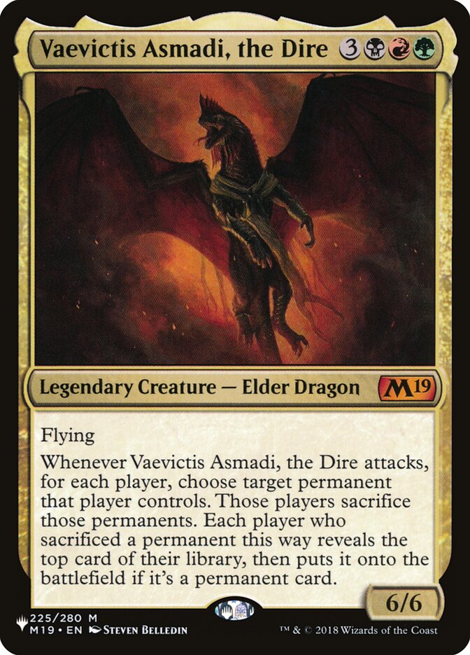 Vaevictis Asmadi, the Dire [The List] Magic: The Gathering