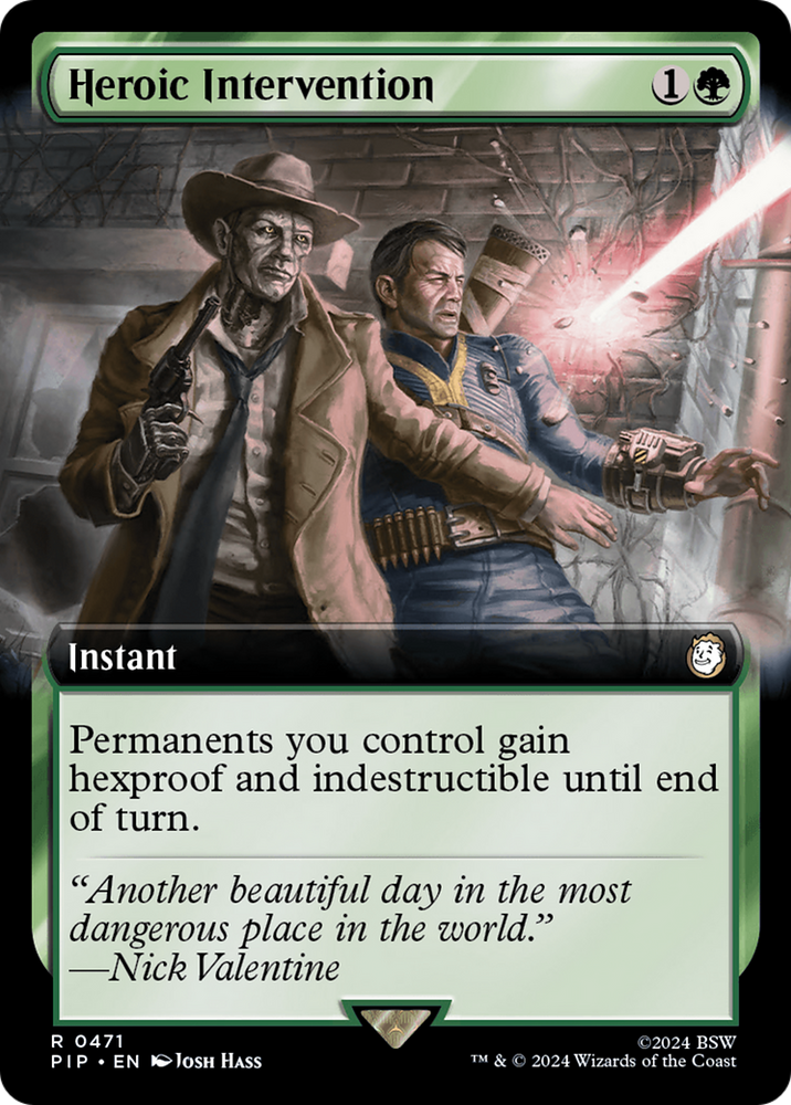 Heroic Intervention (Extended Art) [Fallout] Magic: The Gathering