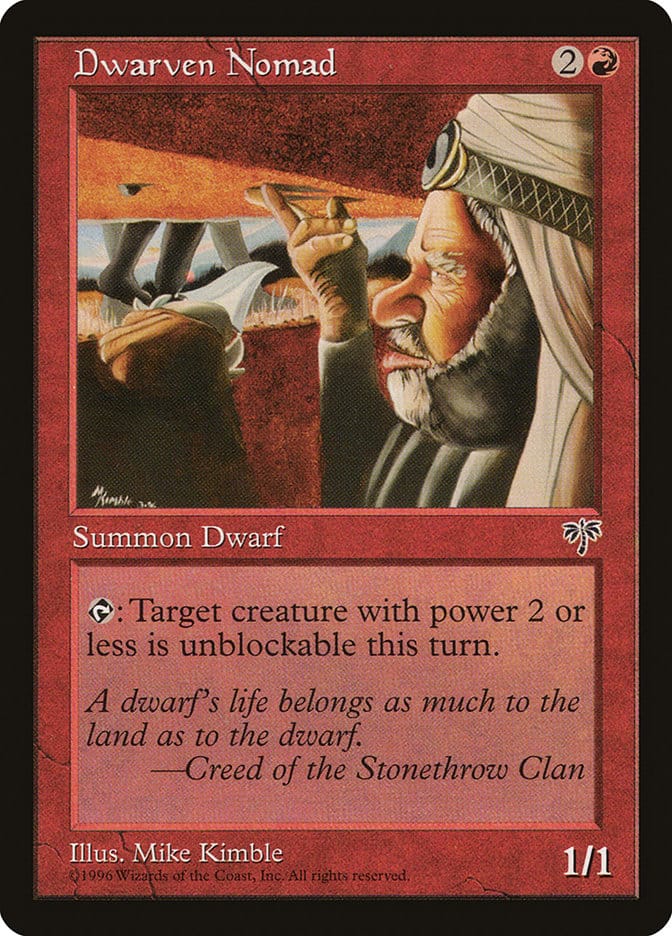 Dwarven Nomad [Mirage] Magic: The Gathering