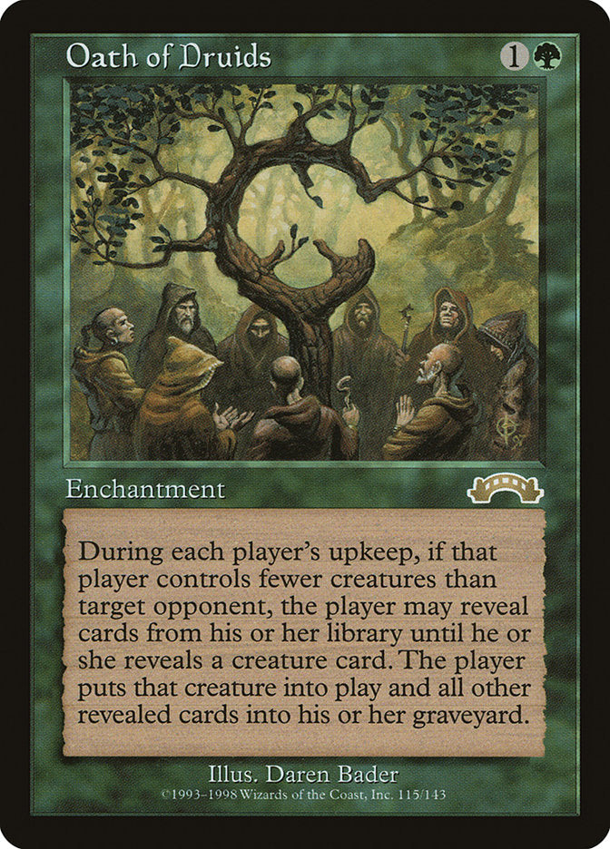 Oath of Druids [Exodus] Magic: The Gathering