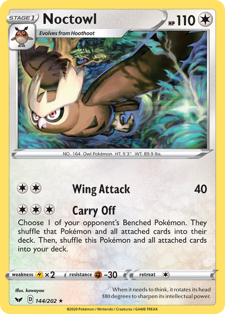 Noctowl (144/202) [Sword & Shield: Base Set] Pokémon