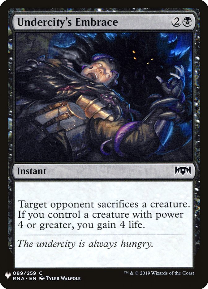 Undercity's Embrace [Mystery Booster] Magic: The Gathering