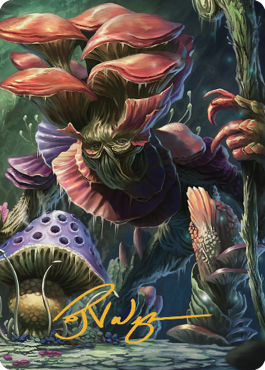 Myconid Spore Tender Art Card (Gold-Stamped Signature) [Commander Legends: Battle for Baldur's Gate Art Series] Magic: The Gathering