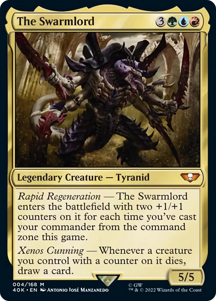 The Swarmlord (Surge Foil) [Warhammer 40,000] Magic: The Gathering
