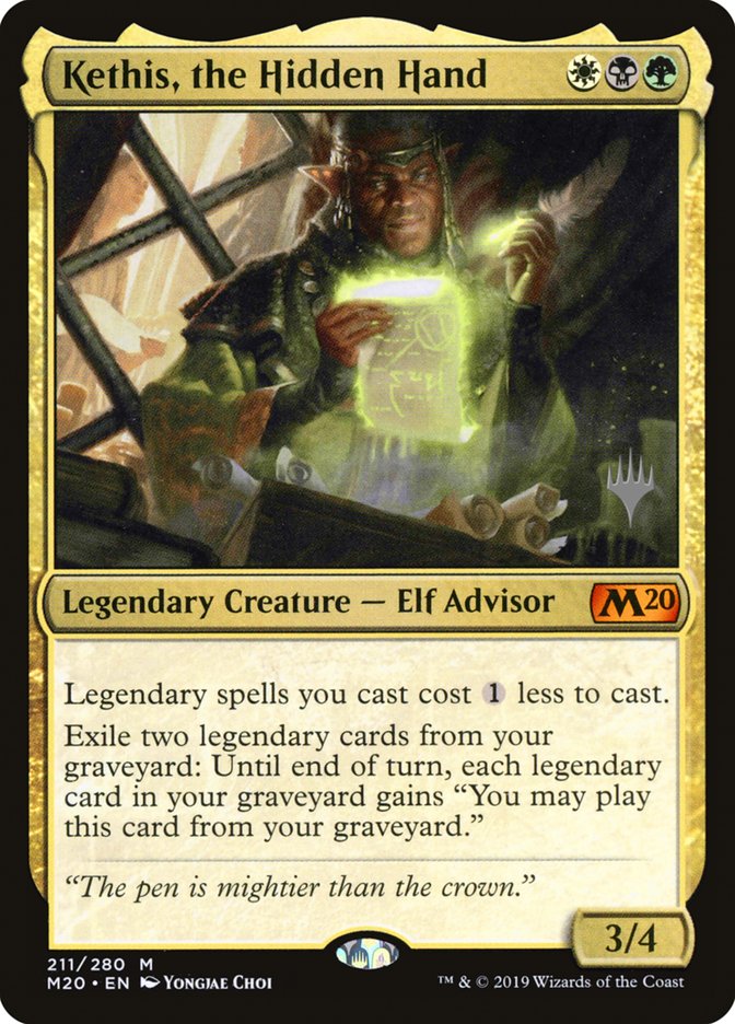 Kethis, the Hidden Hand (Promo Pack) [Core Set 2020 Promos] Magic: The Gathering