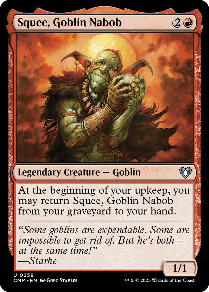 Squee, Goblin Nabob [Commander Masters] Magic: The Gathering