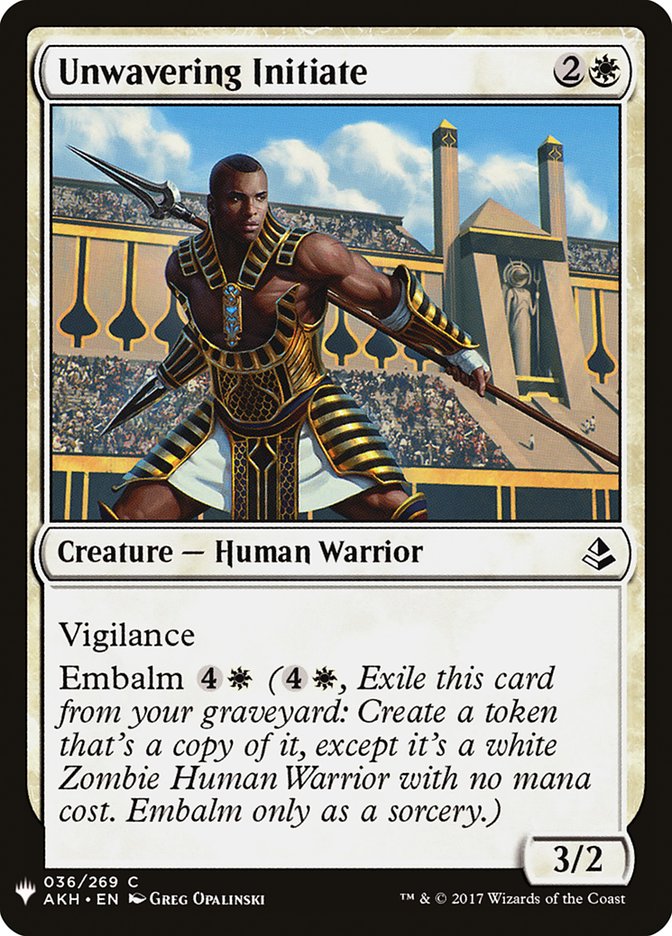 Unwavering Initiate [Mystery Booster] Magic: The Gathering