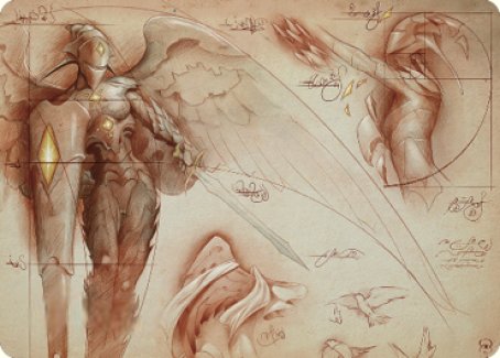 Platinum Angel Art Card [The Brothers' War Art Series] Magic: The Gathering