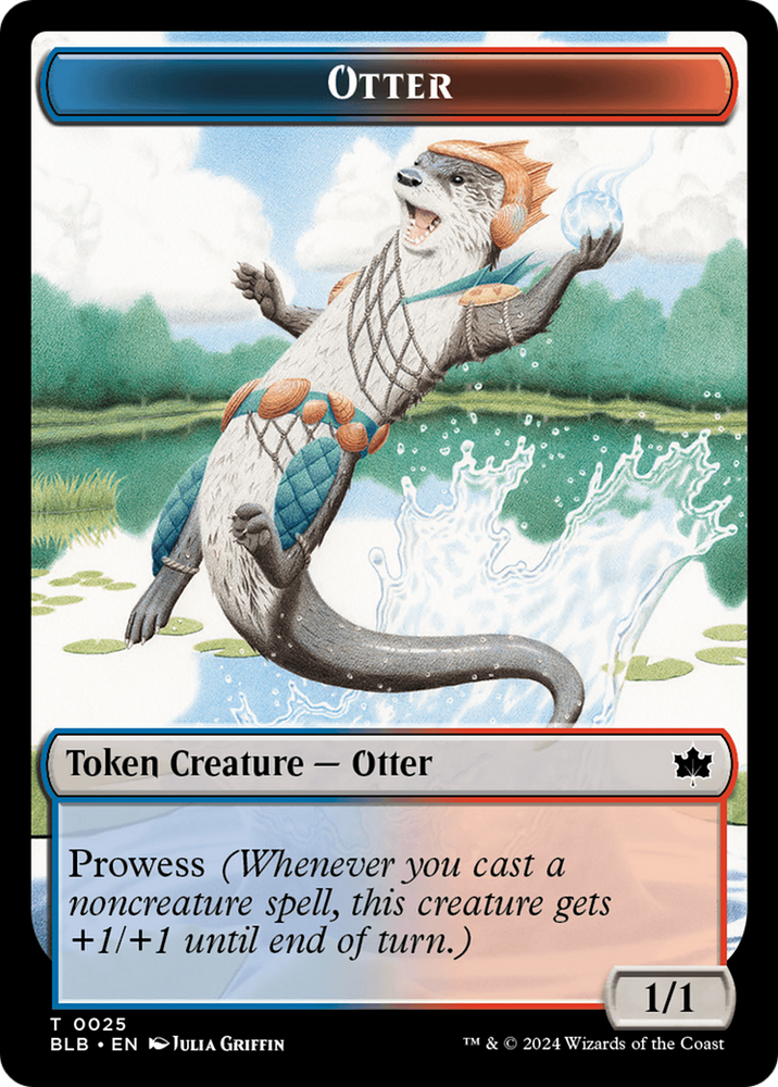 Otter Token [Bloomburrow Tokens] Magic: The Gathering