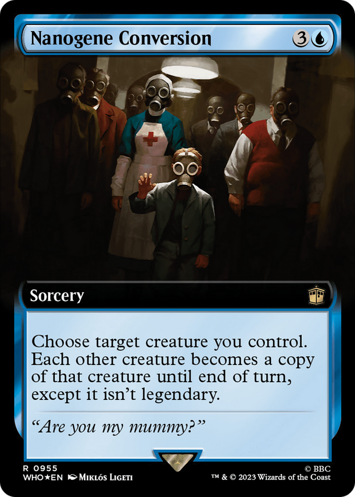 Nanogene Conversion (Extended Art) (Surge Foil) [Doctor Who] Magic: The Gathering