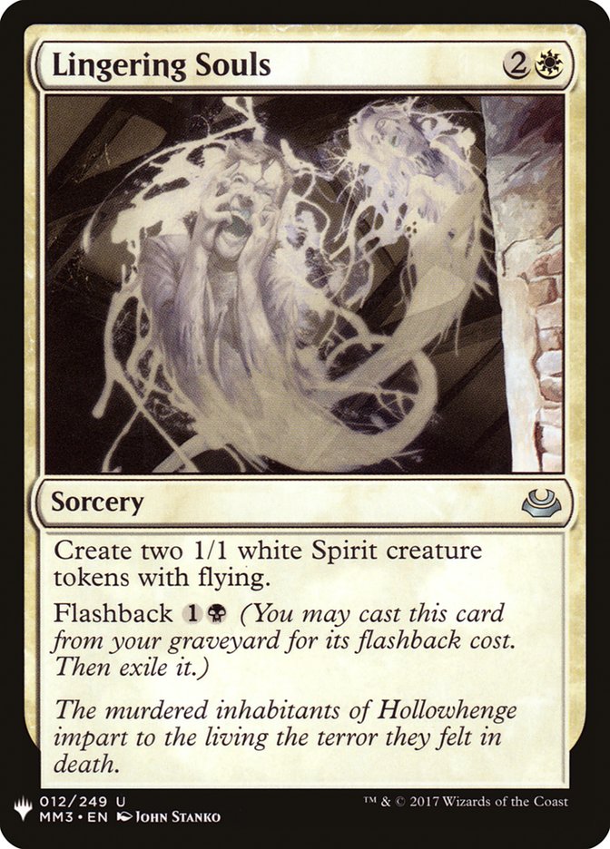 Lingering Souls [Mystery Booster] Magic: The Gathering