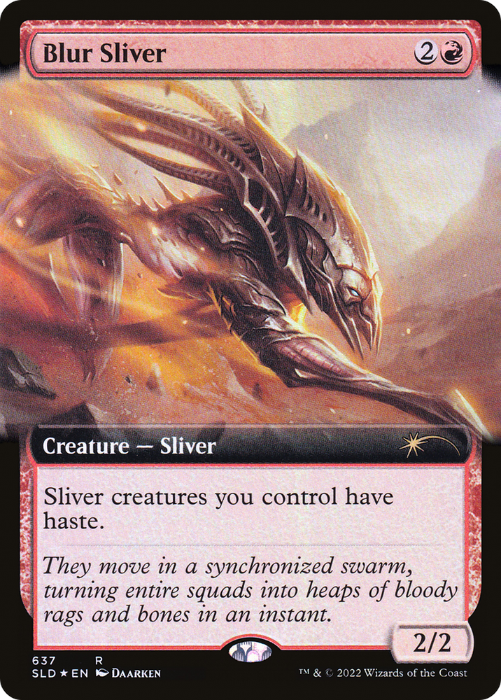 Blur Sliver (Extended Art) [Secret Lair Drop Promos] Magic: The Gathering
