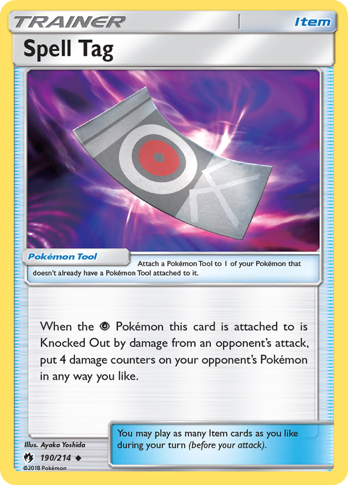 Spell Tag (190/214) [Sun & Moon: Lost Thunder] Pokémon