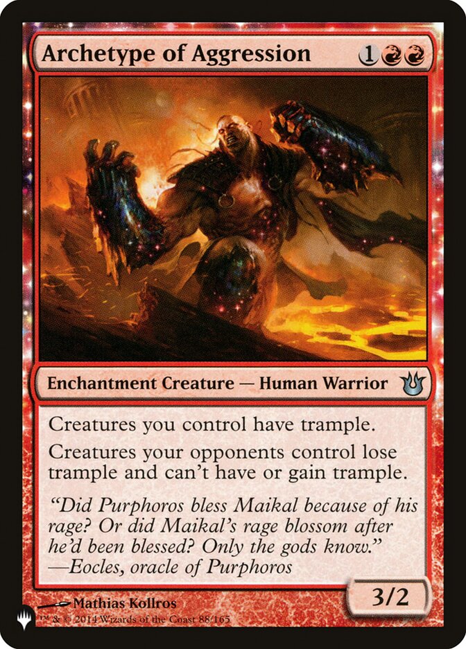 Archetype of Aggression [The List] Magic: The Gathering