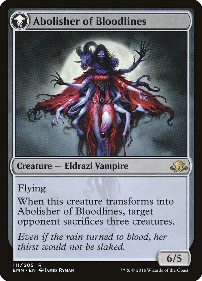 Voldaren Pariah // Abolisher of Bloodlines [Eldritch Moon] Magic: The Gathering