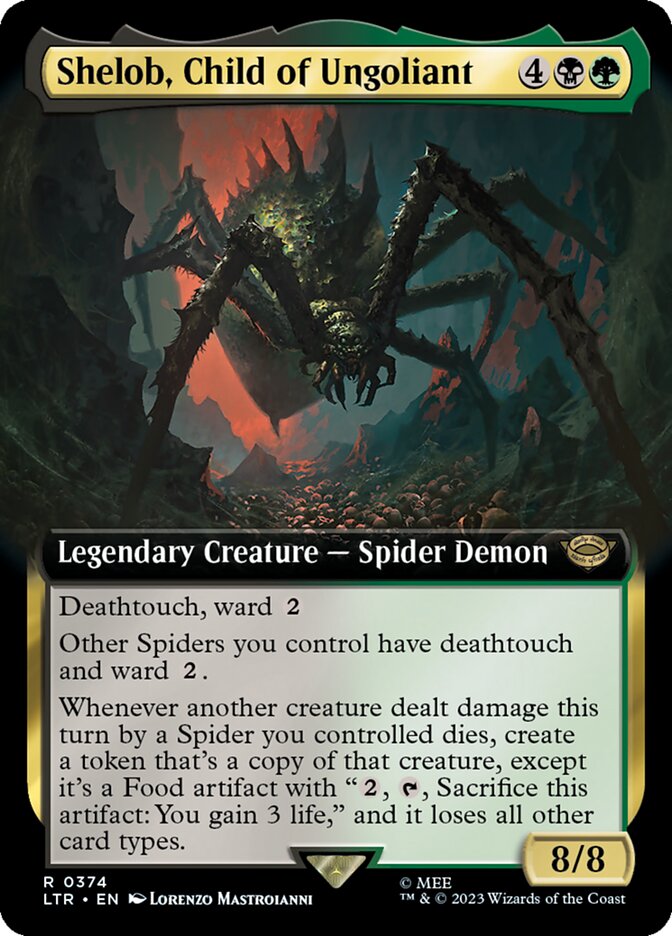 Shelob, Child of Ungoliant (Extended Art) [The Lord of the Rings: Tales of Middle-Earth] Magic: The Gathering