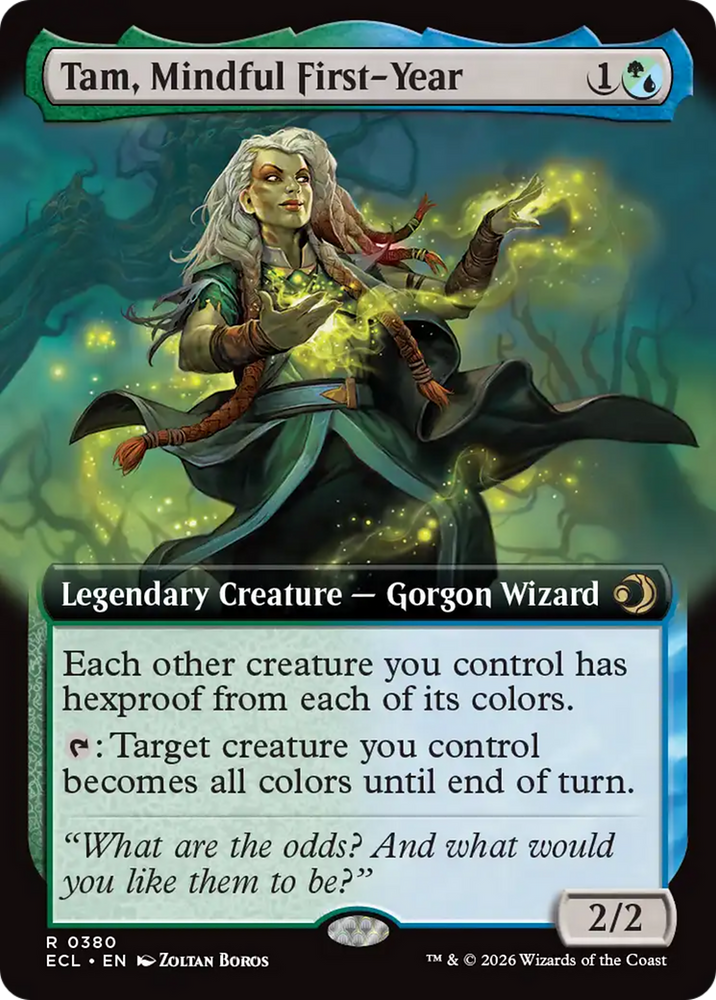 Tam, Mindful First-Year (Extended Art) [Lorwyn Eclipsed] Magic: The Gathering