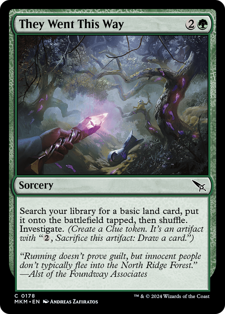 They Went This Way [Murders at Karlov Manor] Magic: The Gathering