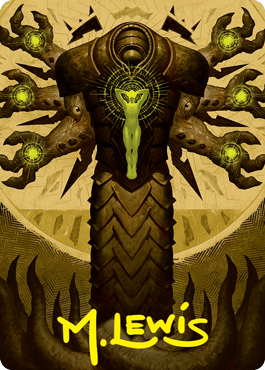 Inquisition of Kozilek Art Card (Gold-Stamped Signature) [Strixhaven: School of Mages Art Series] Magic: The Gathering