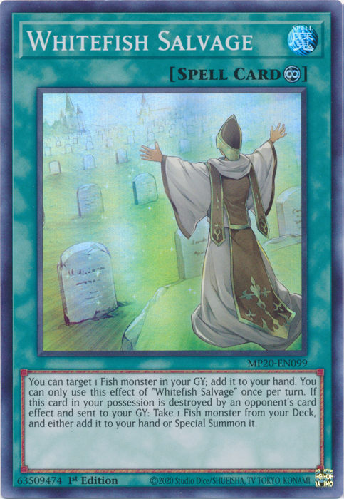 Whitefish Salvage [MP20-EN099] Super Rare - Yugioh Cards For Your TCG Needs!