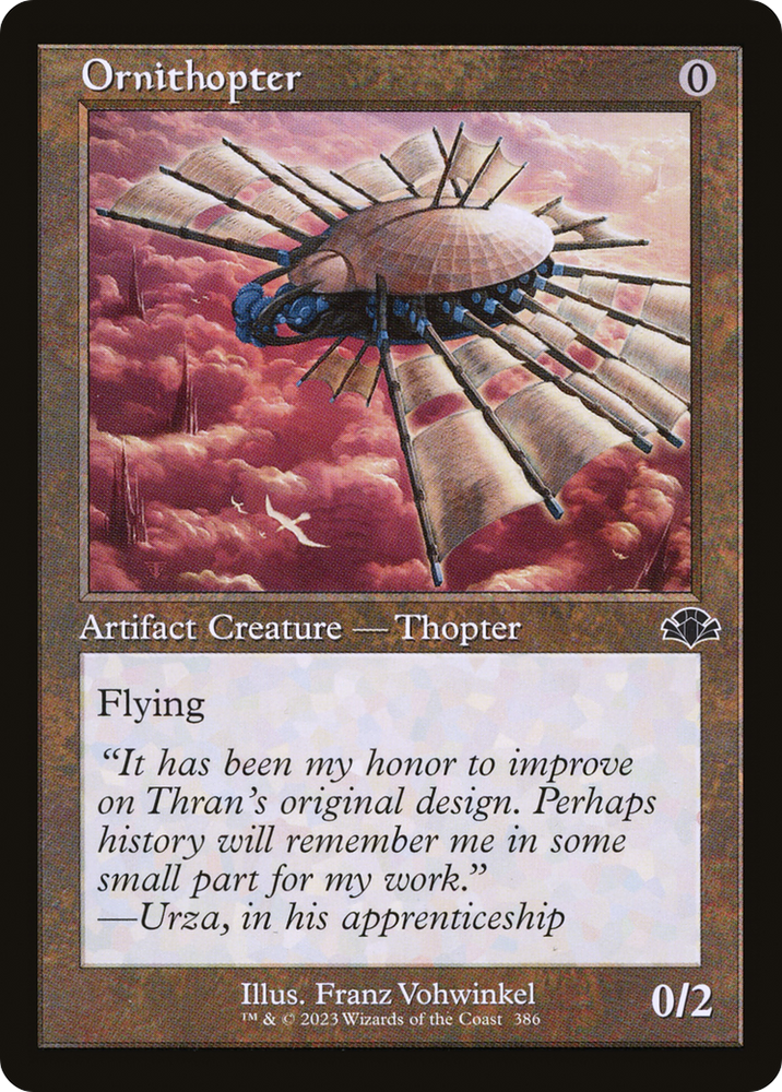 Ornithopter (Retro) [Dominaria Remastered] Magic: The Gathering