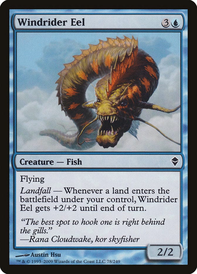 Windrider Eel [Zendikar] Magic: The Gathering